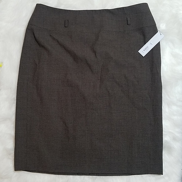 NWT Apt. 9 Plus Size Grey Business Skirt - Picture 2 of 6
